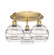 Ballston Three Light Semi-Flush Mount in Brushed Brass (405|516-3C-BB-G556-8CL)