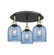 Ballston Three Light Semi-Flush Mount in Black Antique Brass (405|516-3C-BAB-G558-6BL)