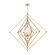 Selena Six Light Chandelier in Antique Gold Leaf (400|16-1409)