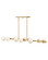 Selene LED Linear Chandelier in Lacquered Brass (138|FR41906LCB)