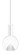 5'' Acrylic Globe LED Pendant in White (326|SP-GLL-CL-05-WH-30K-5W-SP5)