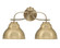 Cavella Two Light Bath Bar in New Age Brass (200|3912-NAB-427)