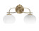 Cavella Two Light Bath Bar in New Age Brass (200|3912-NAB-212)