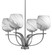 Cavella Four Light Chandelier in Graphite (200|3904-GP-4819)