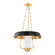 Provincetown One Light Lantern in Aged Brass/Soft Black (70|5218-AGB/SBK)