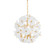 Hygea Six Light Chandelier in Gold Leaf (68|367-22-GL)