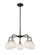 Ballston Five Light Chandelier in Black Antique Brass (405|516-5CR-BAB-G1216-6WM)