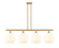 Ballston LED Island Pendant in Satin Gold (405|516-4I-SG-G1217-12WV)