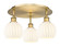 Ballston Three Light Semi-Flush Mount in Brushed Brass (405|516-3C-BB-G1217-6WV)