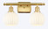 Ballston Two Light Bath Vanity in Satin Gold (405|516-2W-SG-G1217-6WV)