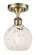 Ballston LED Semi-Flush Mount in Antique Brass (405|516-1C-AB-G1216-6WM)