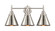 Caden LED Bath Vanity in Polished Nickel (405|447-3W-PN-M13-PN)