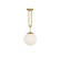 Becker One Light Pendant in Warm Brass (51|7-180-1-322)