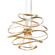 Calligraphy LED Chandelier in Gold Leaf W Polished Stainless (68|216-41-GL/SS)