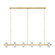 Laurel LED Linear Chandelier in Natural Brass (182|KWLS30327CNB)