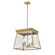 Lucian Four Light Chandelier in Brushed Brass (78|AC11852BB)