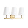 Three Light Wall Sconce in Natural Brass (400|15-1212)
