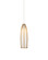 Parish Collection One Light Pendant in White/Antique Brass (142|9000-1185)