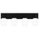 Nielson Four Light Bath in Matte Black (10|NIE8629MBK)