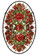 Oval Rose Garden Window in Multi (57|49173)