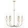 Cohen Six Light Chandelier in Mystic Luster (65|452562ML)