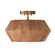 Nadeau One Light Semi-Flush Mount in Light Wood and Patinaed Brass (65|251011LW)