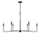 Salerno Six Light Chandelier in Matte Black (51|1-2221-6-89)