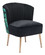 Tonya Accent Chair in Black, Multicolor, Gold (339|101871)