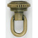 1/4 Ip Matching Screw Collar Loop With Ring in Antique Brass (230|90-336)