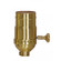 On-Off Turn Knob Socket in Satin Brass (230|80-1772)