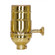 3 Way (2 Circuit) Turn Knob Socket W/Removable Knob in Polished Brass (230|80-1190)
