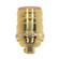 Short Keyless Socket in Polished Brass (230|80-1054)