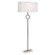 Oculus One Light Floor Lamp in Antique Silver w/ White Marble (165|S406)