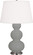 Triple Gourd One Light Table Lamp in Matte Smokey Taupe Glazed Ceramic w/Antique Silver (165|MST42)