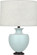 Michael Berman Atlas One Light Table Lamp in Matte Sky Blue Glazed Ceramic w/Deep Patina Bronze (165|MSB22)