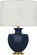 Michael Berman Atlas One Light Table Lamp in Matte Midnght Blue Ceramic w/Modern Brass (165|MMB21)