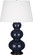 Triple Gourd One Light Table Lamp in Midnight Blue Glazed Ceramic w/Deep Patina Bronze (165|MB41X)