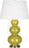 Triple Gourd One Light Table Lamp in Citron Glazed Ceramic w/Antique Brass (165|CI40X)