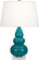 Small Triple Gourd One Light Accent Lamp in Peacock Glazed Ceramic w/Lucite (165|A293X)