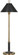 Aaron One Light Table Lamp in Warm Brass w/Deep Patina Bronze (165|703)