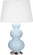 Triple Gourd One Light Table Lamp in Baby Blue Glazed Ceramic w/Antique Silvered (165|361X)