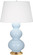 Triple Gourd One Light Table Lamp in Baby Blue Glazed Ceramic w/Antique Natural Brass (165|321X)