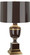 Annika One Light Accent Lamp in Chocolate Lacquered Paint w/Natural Brass/Ivory Crackle (165|2506)