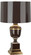 Annika One Light Table Lamp in Chocolate Lacquered Paint w/Natural Brass/Ivory Crackle (165|2502)