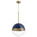 Sphere Pendants One Light Pendant in Blue|Aged Brass (19|83-12-3280)