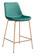 Tony Counter Chair in Green, Gold (339|101762)