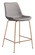 Tony Counter Chair in Gray, Gold (339|101761)