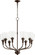 Richmond Eight Light Chandelier in Oiled Bronze|Clear Seeded (19|6811-8-186)