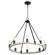 Paxton Eight Light Chandelier in Textured Black|Weathered Oak Finish (19|64-8-6941)
