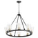 Paxton Eight Light Chandelier in Textured Black|Aged Brass (19|63-8-6980)